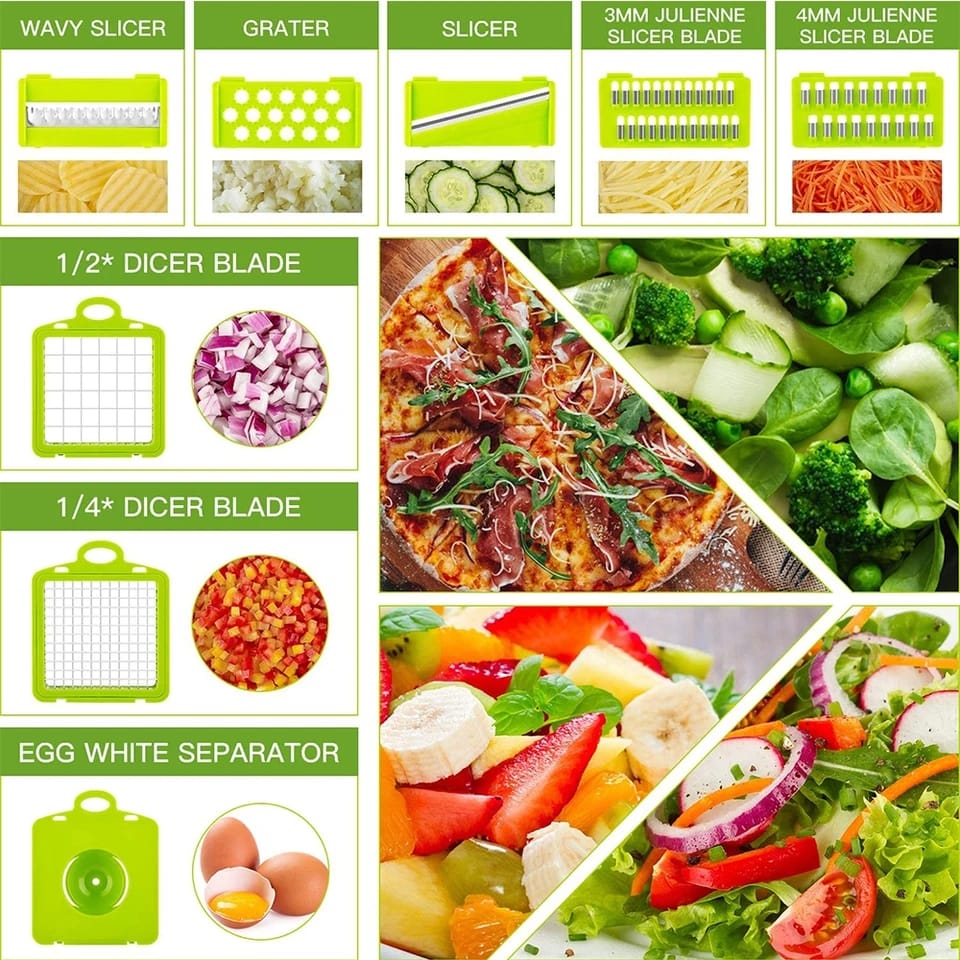 Cortador de Verduras y Vegetales 15 en 1